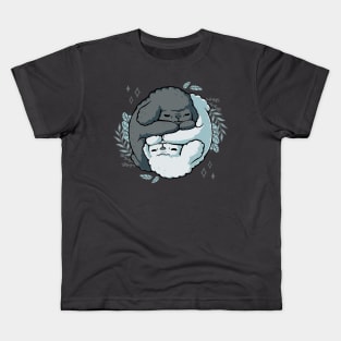 Yin Yang Poodle Kids T-Shirt